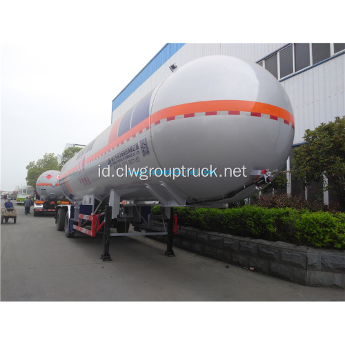 Trailer Tangki Aluminium Semi untuk transportasi minyak